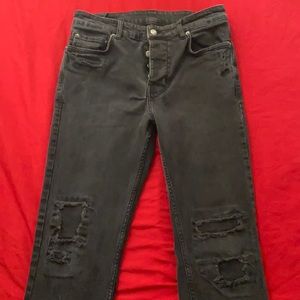 Men’s Slim Stretch Cotton Distressed Ksubi Jeans